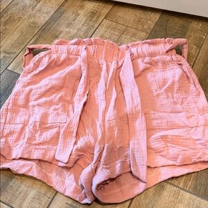 SHEIN High Waist Blush Pink Women's Shorts